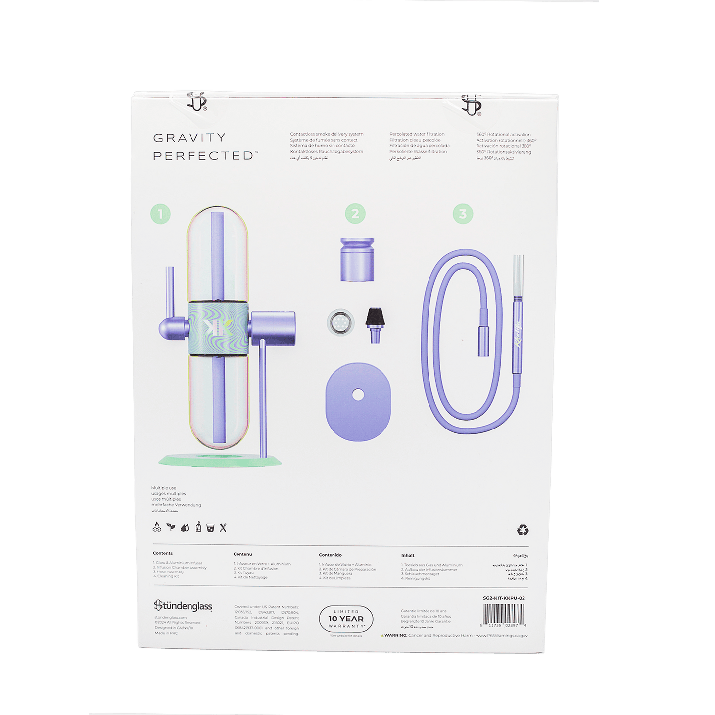 Khalifa Glass Co x Stündenglass full kit contents and included accessories