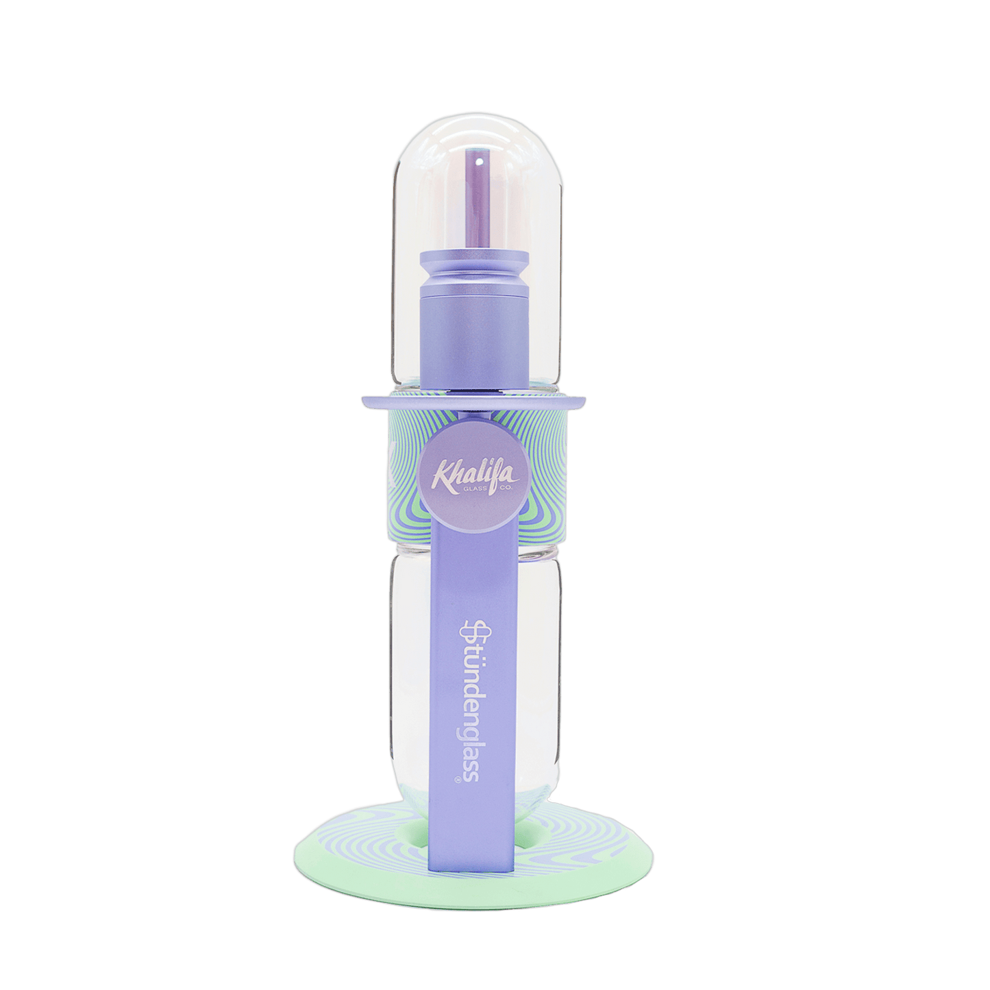 Khalifa Stündenglass gravity infuser in motion mid-rotation