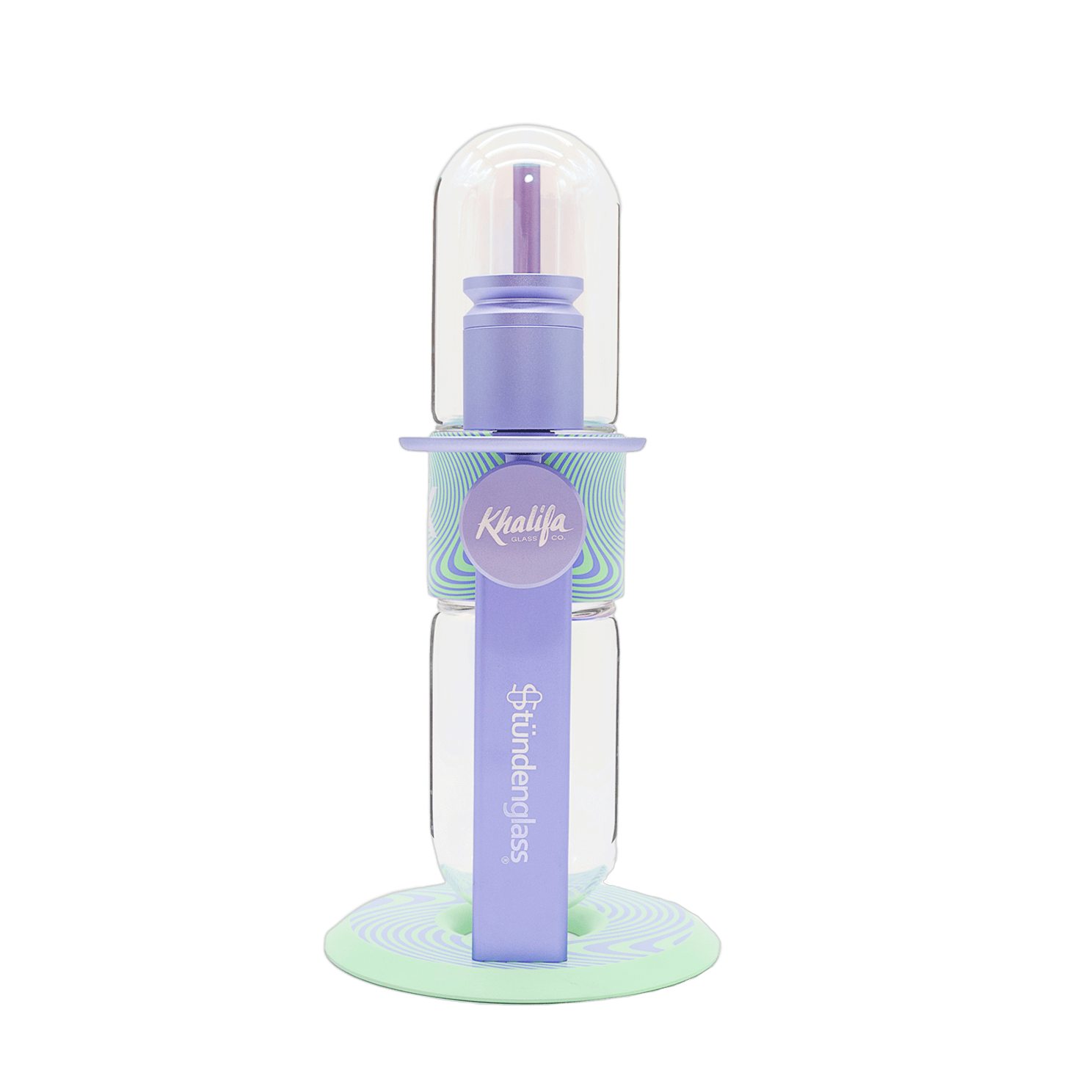 Khalifa Stündenglass gravity infuser in motion mid-rotation
