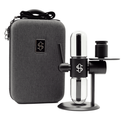 Stündenglass Kompact Gravity Infuser portable hookah front view in black