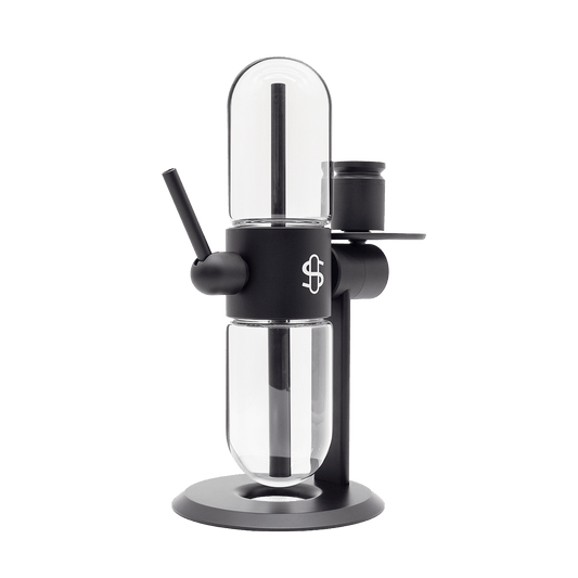 Stündenglass Gravity Infuser - 360° rotating gravity hookah in black